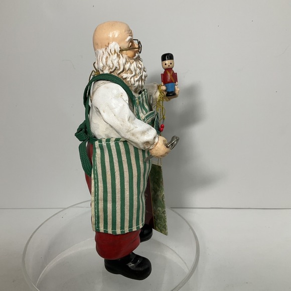 1993 Clothtique By Possible Dreams Working Santa Figure/Ornament 7 in.‎ No Box - Picture 4 of 7
